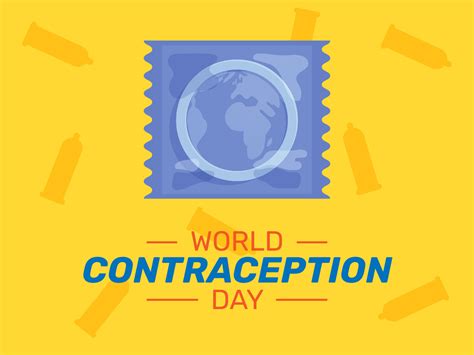 World Contraception Day Design Sex Education For Sexual Health With Condom In Package