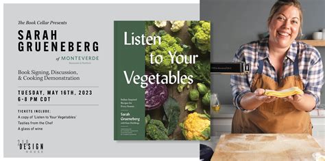 Join Chef Sarah Grueneberg for Book Signing & Cooking Demo