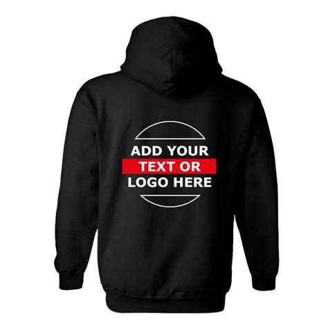 Custom Hoodie Your Logo Or Text Hoodie Personalised Hoodie For Him Or