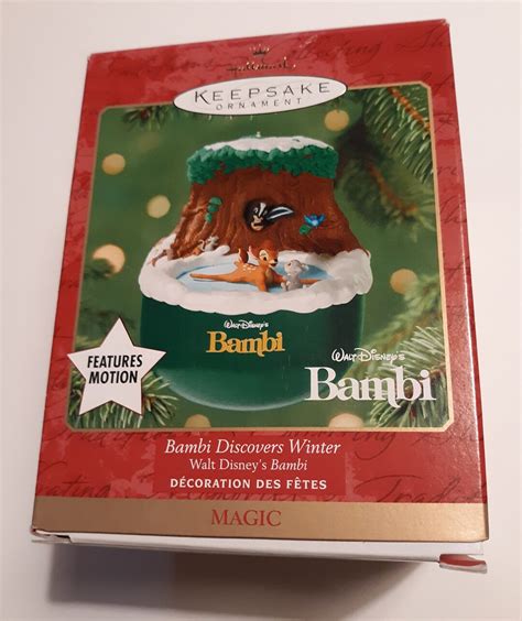 Hallmark Bambi Ornament Bambi Discovers Winter Disney Bambi Etsy