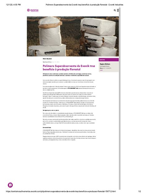Stockosorb 660 - PT | PDF
