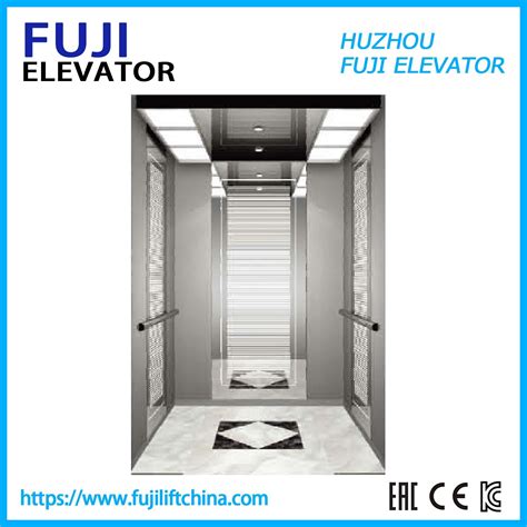 18 Persons FUJI Elevator Passenger Elevator 1350kg 1 75m S Mirror