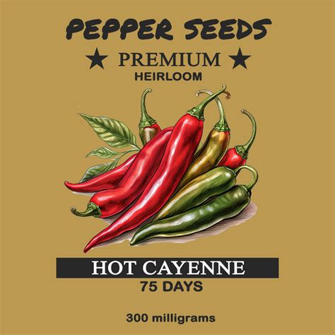 Pepper Seeds - Hot Cayenne | Garden Bloom Seed Company