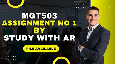 MGT503 Assignment 1 Solution 2022 MGT503 Assignment No 1 Solution