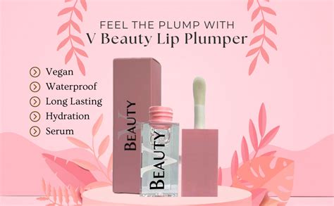 V Beauty Full Nourishing Lip Plumper Natural And Vegan