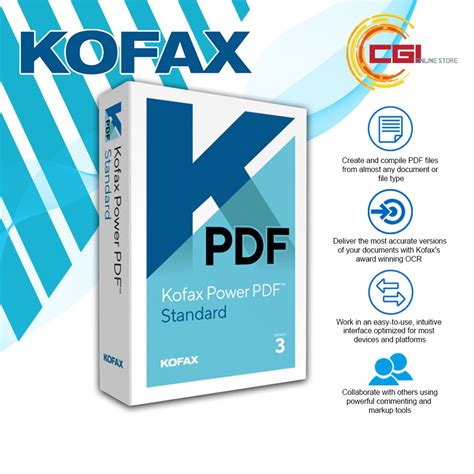 Kofax Power PDF 3 Standard Editor Software | Shopee Singapore