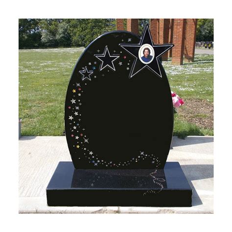 Painted Star Headstone Memorials Of Distinction