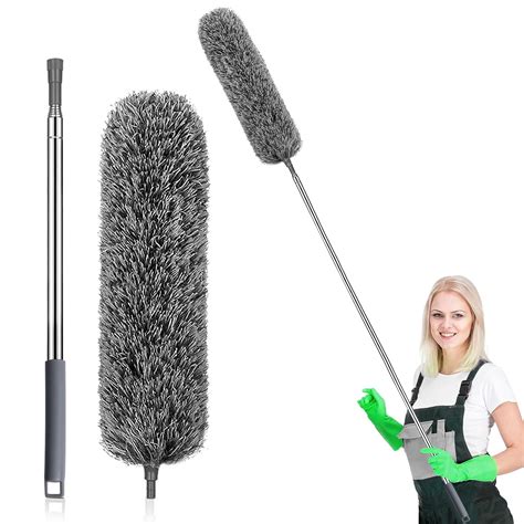 Vicbovo Retractable Feather Duster Ring Dust Sweep Ceiling Artifact
