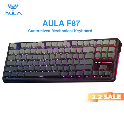 Aula F Keys Tri Mode Mechanical Keyboard Rgb Hot Swap Customized Keyboard Wired G