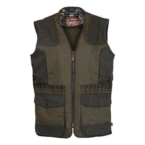 Gilet Chasse Homme Percussion Tradition Brode Percussion Kaki