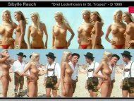 Naked Sibylle Rauch In Drei Lederhosen In St Tropez