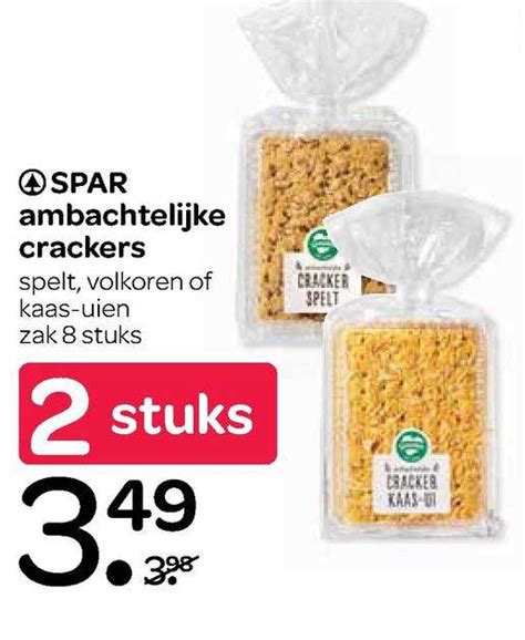 Spar Ambachtelijke Crackers Aanbieding Bij Spar 1foldersnl
