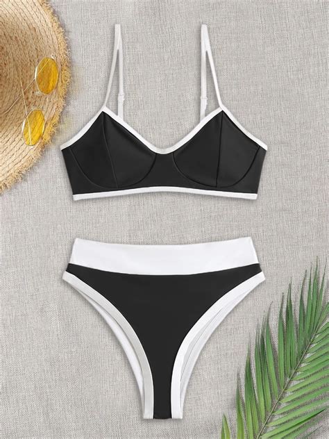 Conjunto De Bikini Con Realce Para Mujer Traje De Ba O De Dos Piezas Con Realce