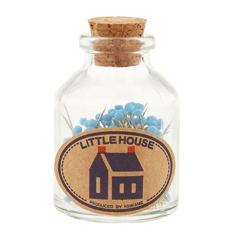 Little House Pin Bottle Blue