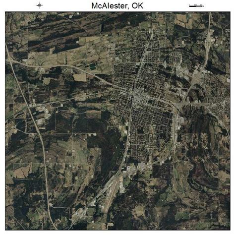 Aerial Photography Map of McAlester, OK Oklahoma