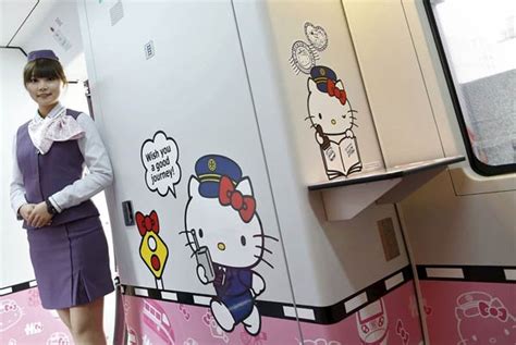 The First Ever Hello Kitty-Themed Express Train Launched In Taiwan