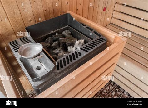 Sauna electric heater Stock Photo - Alamy