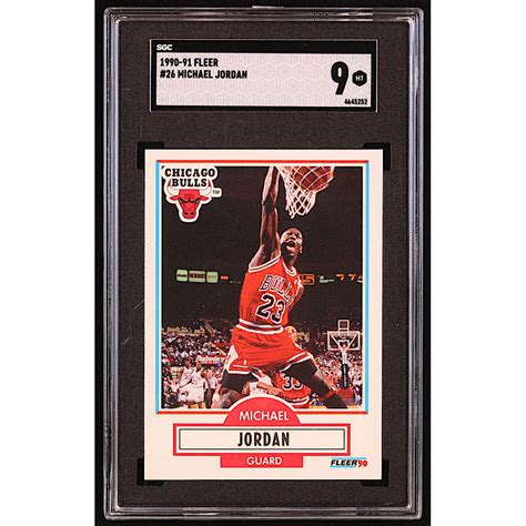 Michael Jordan 1990 91 Fleer 26 SGC 9 Pristine Auction