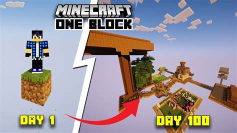 I Survived Days In One Block Minecraft Mighty Plays Oneblock