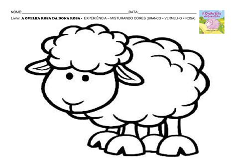Ovelha Rosa Para Imprimir - EDUCAÇÃO - MÔNICA VALETON: livro - a ovelha rosa da dona rosa