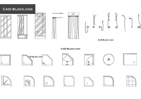 Shower Cubicle Cad Block Image To U