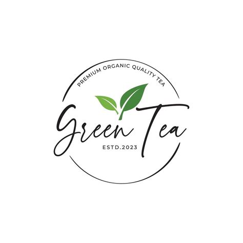 Premium Quality Organic Tea Leaf Logo Design Logo For Business Badge