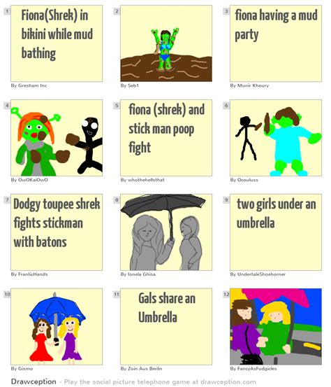 Fiona Shrek In Bikini While Mud Bathing Drawception