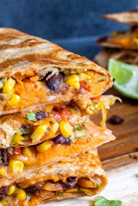 Vegetarian Quesadillas With Black Beans And Sweet Potato Recipe