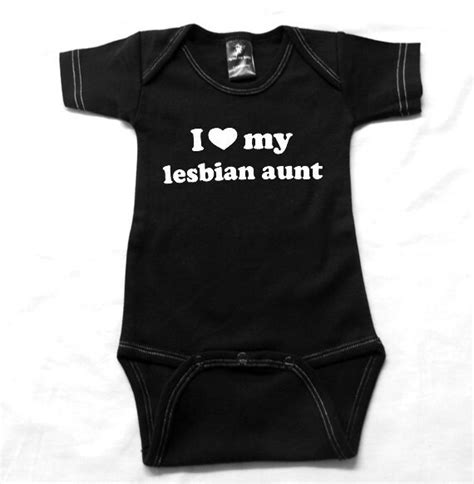 Items Similar To I Heart My Lesbian Aunt Onsie Black On Etsy