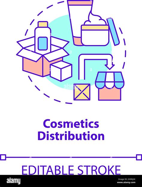 Cosmetics distribution concept icon Stock Vector Image & Art - Alamy