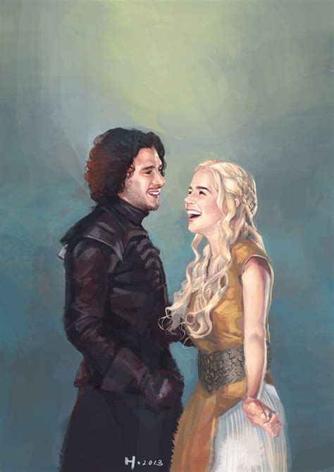 A Captivating Jon Snow And Daenerys Fan Art