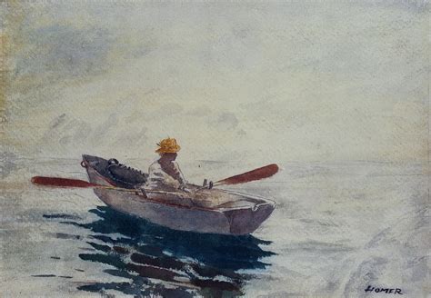 In a Boat Painting by Winslow Homer - Fine Art America