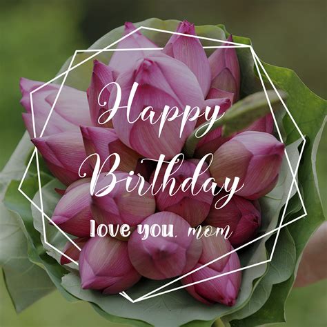 Free Happy Birthday Image For Mom With Flowers - birthdayimg.com