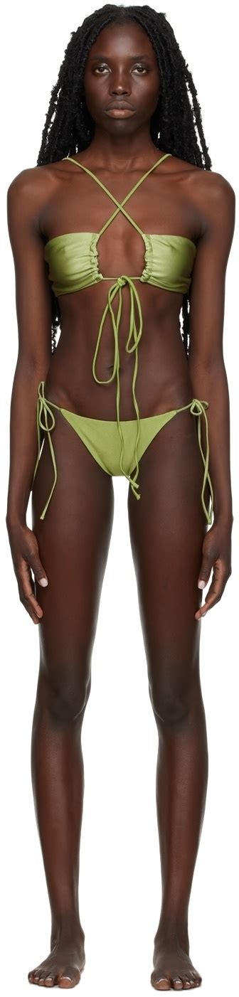 Jade Swim Green Livi Ties Bikini Jade Swim