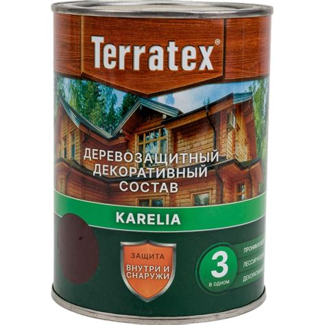 Деревозащитный декоративный состав ТЕРРАТЕКС венге, 0.75 кг, 1 л ...