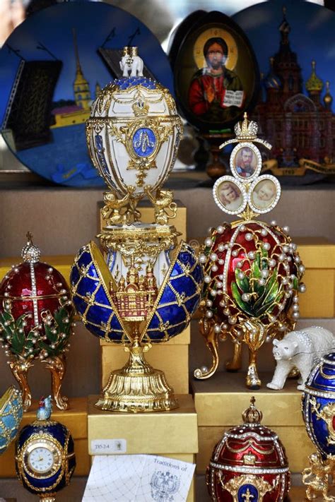 Symbolic Souvenirs of Russian Culture on Sale Stock Photo - Image of ...