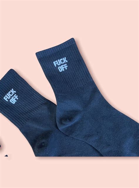 Fuck Off Socks Funny Socks Say It Socks Women Socks Etsy