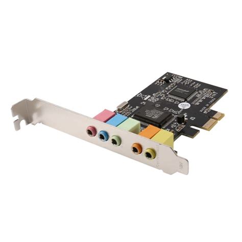 PCIe Sound Card PCI-E X1 CMI8738 Chip 32/64 Bit Sound Card Stereo 5.1 Channel Desktop Built-in ...