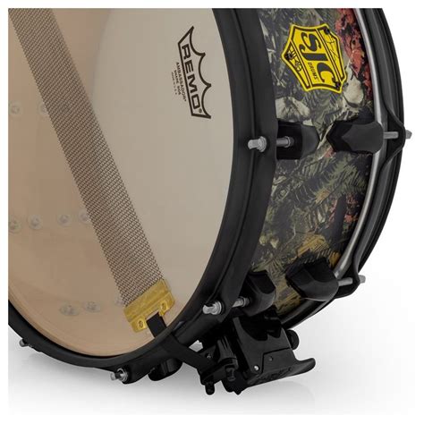 Disc Sjc Drums Josh Dun 14 X 6 Trench Camo Snare Drum Black Hw At Gear4music