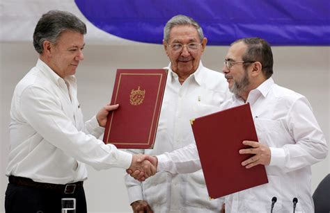 Gobierno Y FARC Firman Los Acuerdos Para El Fin Del Conflicto En