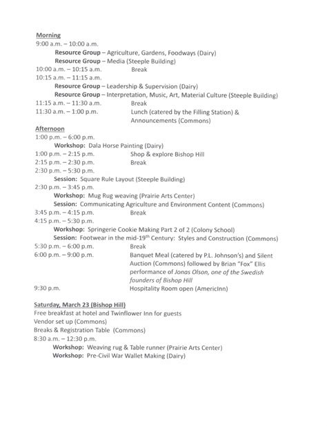 » 2024 MOMCC Spring Conference in historic Bishop Hill, IL Bishop Hill