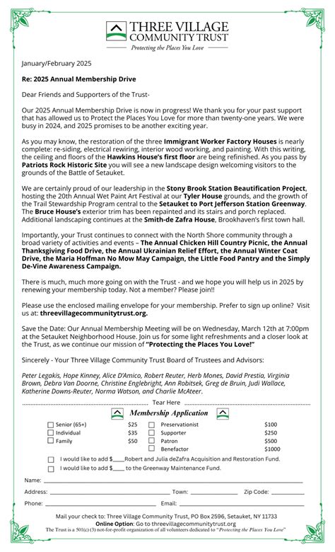 February 2025 – Trail Mix – Three Village Community Trust