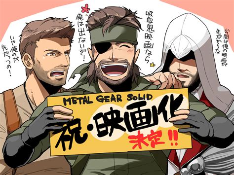 Big Boss Ezio Auditore Da Firenze Naked Snake And Nathan Drake Metal Gear And More Drawn