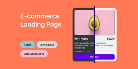 E Commerce Landing Page Figma