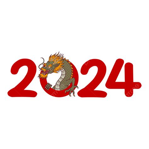 Hình ảnh Logo Cho Năm 2024 Rồng Trung Quốc Vector Năm Mới Png Năm Của