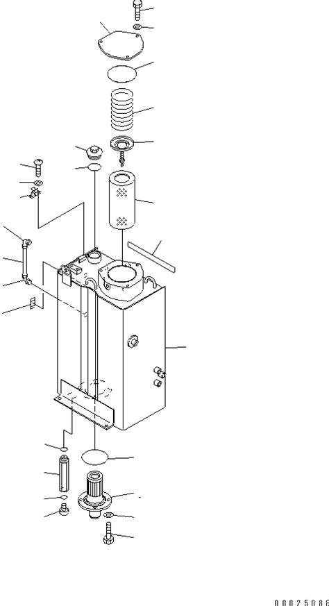 22F 60 00010 Komatsu TANK ASS Y