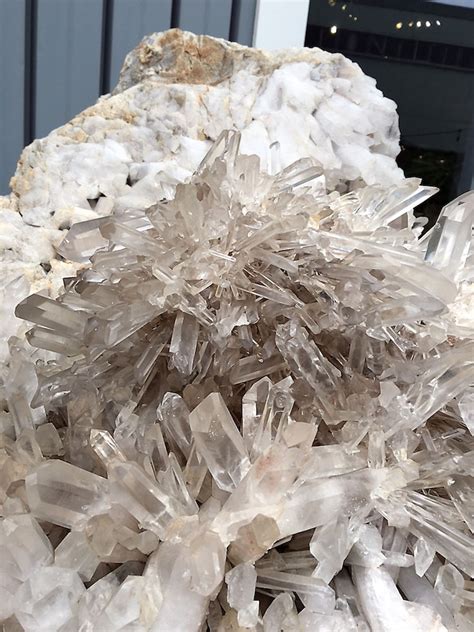 Crystal Waterfall Giant Arkansas Quartz Crystal Cluster