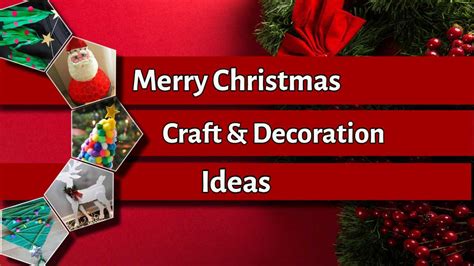 Easy Christmas Craft Ideas For Christmas Tree Santa And Hangings