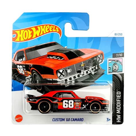 Базовий автомобіль Hot Wheels Custom 68 Camaro червоний від 3 років 11 3 5 11 см 5785