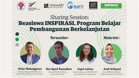 Sharing Session Beasiswa INSPIRASI Program Belajar Pembangunan